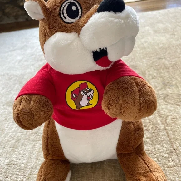 Brown and Red Stuffed Beaver Toy - Picture 5 of 7